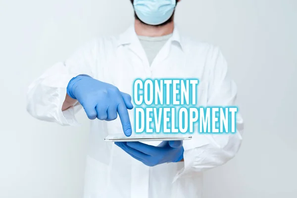 텍스트 콘텐츠 개발 관련 문서 작성. Concerepepental photo Specialized in Graphic Design Multimedia Documentation Demonstrating Medical Technology, Presenting New Scientific Discovery — 스톡 사진