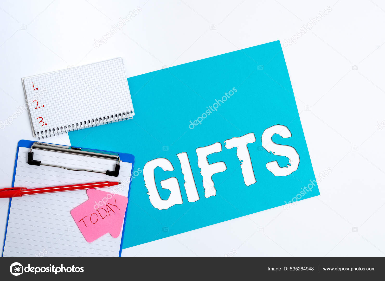 Text caption presenting Word for a thing given willingly to