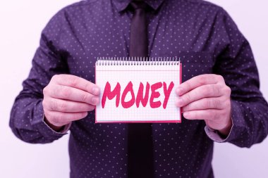 El yazısı. Para. Yeni Planlar ve Planlama Sürecini Gösteren Fikirler Sunan madeni para ve banknotlar şeklinde geçerli bir takas aracı için kelime