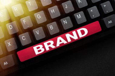 Mesaj işareti Brand 'i gösteriyor. Çevrimiçi İçerik İndirme ve Yazma, E- postalara Yanıt Özeti