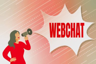 Kavramsal başlık Webchat. Kullanıcıların İnternet Modern Veri İşleme Yöntemleri, Yazma ve Düzenleme Çevrimiçi Haberleri kullanarak eş zamanlı olarak iletişim kurmalarına olanak sağlayan iş konsept sistemi