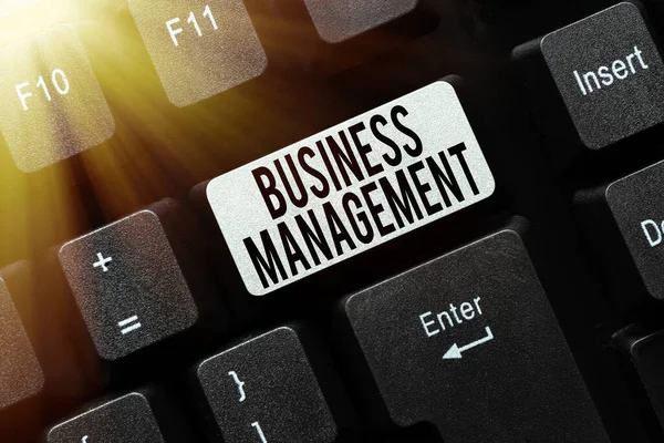 Handskrift tecken Business Management. Affärsmetod Övervakning Övervakning Samordning av affärsverksamheter Typning Affärsavtal Brev, Skrivmaskin Nytt bindande avtal — Stockfoto