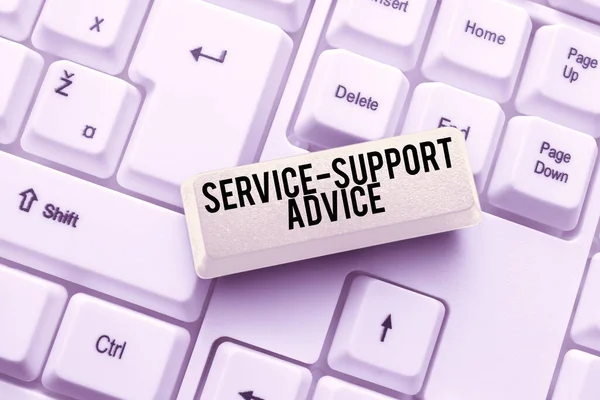 Text caption presenting Service Support Advice. Business showcase providing help to others in verbal or action way Abstract Creating Online Transcription Jobs, Typing Website Descriptions