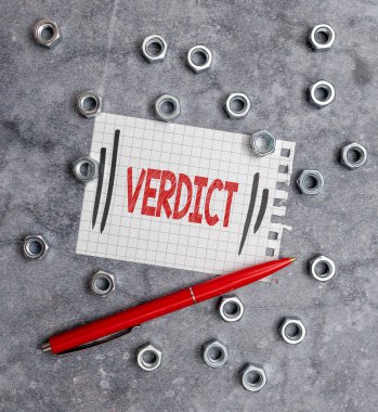 İlham veren kararı gösteren bir metin. Sivil ya da ceza davalarında bir konuya ilişkin karar vermek için Bakım Planlama Yaratıcı Düşünce Kalemi için Yeni Fikirler