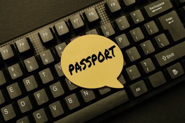 Pasaport işareti gösteren ilhamlar. Yeni Yazılım, Yazılım Programlama Dili Oluşturan Kimlik Programcısını onaylayan bir hükümet tarafından yayınlanan resmi belge