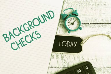 İlham veren özgeçmiş kontrollerini gösteren metin. İş genel değerlendirmesi Organizasyon için suç kayıtlarına bakıyor. Ürün Fiyatları Listeleme ve Satılık Etiketleme, Haber Yazma Haberleri