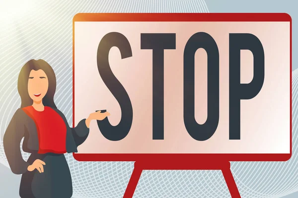 Ruční psaní textu Stop. Obchodní koncept Ukončení akce Zabraňte akci Napsání nové knihy Kapitola, Registrace čerstvých důležitých informací — Stock fotografie