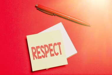 Saygı sunan metin başlığı. Yeni Fikirler Planlayan Yaratıcı Tasarımları Çizen biri ya da bir şeye derin hayranlık duyan iş görüşü