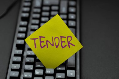 Metin başlığı Tender 'ı temsil ediyor. Nezaket, nezaket ve acıya duyarlılık gösteren soyut daktilo dersleri ve ders planları, şarkı sözlerinin yeniden yazılması...