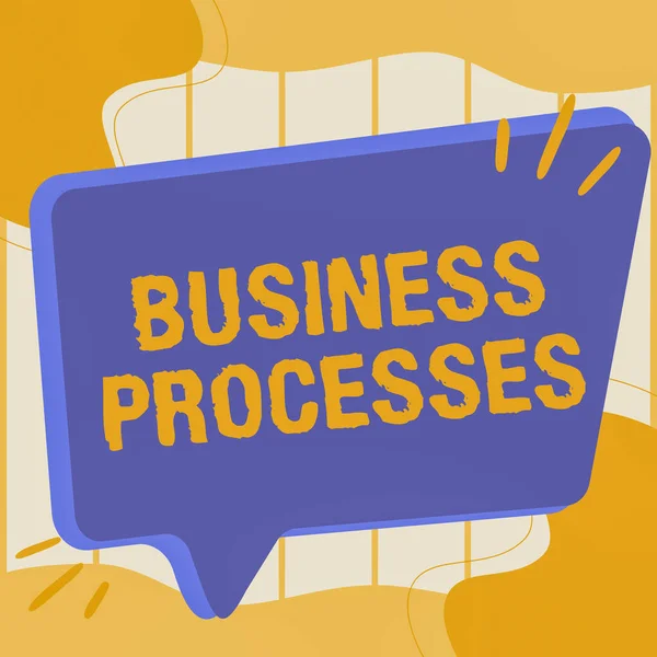 Handwriting text Business Processes. Internet Concept Methods practices involves in running a commerce Illustration Of Empty Big Chat Box For Waiting For Advertisement. — Stock Photo, Image