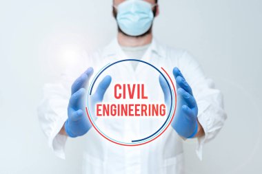 İnşaat Mühendisliği el yazısı. İnternet Kavram Planlama Tasarım Binası Yollar Köprüsü Bilim adamı Yeni Teknoloji Gösteriyor, Doktor Tıbbi Tavsiye Veriyor