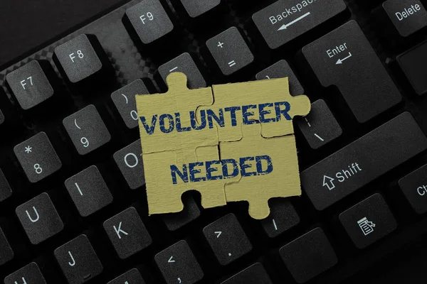 Conceptual display Volunteer Needed. Word Written on Looking for helper to do task without pay or compensation Solving Different Math Problems, Calculating Multi Digit Equations