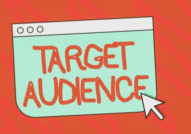 Hedef Seyirciyi Gösteren İmza. Sözcüklerinizi Renkli Web Sayfası Tarayıcı Resimlerini Fare İmleci İmleci ile Gösterme Kategorisi.