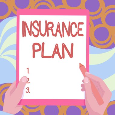 İlham Sigortası Planı 'nı gösteren metin. Ticari fikir, bir işçinin 