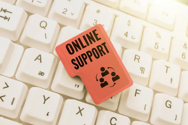 Εγγραφή εμφάνισης κειμένου Online Support. Επιχειρηματική επισκόπηση φάσμα των υπηρεσιών που βοηθά στην επίλυση του αγοραστή s είναι το πρόβλημα Πληκτρολόγηση Σενάριο κώδικα προγράμματος, Περίληψη Downloading New Online Journal — Φωτογραφία Αρχείου