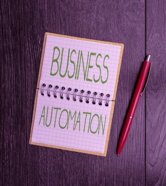 İş Otomasyonu 'nu gösteren metin işareti. Basitlik için Dijital Dönüşüm kavramının anlamı Yeni Fikirler Taze Fikir Yaratıcı İletişim Üretken Fikir Seçenekleri