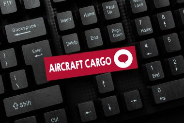 Kavramsal gösterim Uçak Kargosu. Yük Taşıyıcı Hava Yolları Taşımacılık Ürünlerini Soyut Çevrimiçi Daktilo Yarışması yoluyla Taşımak, Komik Çevrimiçi Kitap Fikirleri Oluşturmak