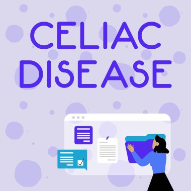 İlham, Çölyak Hastalığı belirtilerini gösteriyor. İş fikri otoimmün bozukluk öncelikle ince bağırsağı etkiler -42653