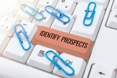 El yazısı metni Prospects tanımla. İş kavramı Muhtemel Müşteri İdeal Müşteri Müstakbel Bağışçıları Eski Web sitesini Geliştirme ve Onarım Yazılım Kodlarının Geliştirilmesi