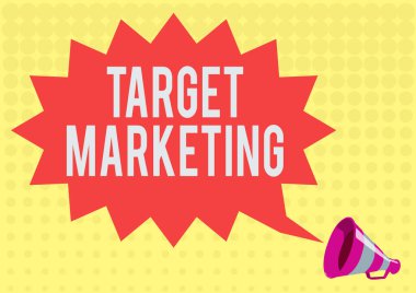 İlham verici Hedef Pazarlama metni. İş yaklaşımı hedef kitle Seçilmiş müşteriler Dikenli Chat Bulutunun Tanıtımı Bir Megafon Tarafından Duyuruldu.