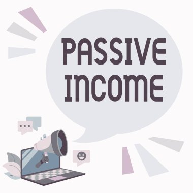 Pasif Gelirleri Kavramsal Görünüm. Kiralık mülklerden ve diğer işletmelerden elde edilen iş yaklaşımları. Megafon Üzerindeki Sohbet Bulutu 'nda Paylaşılan Yorumlar ve Tepkiler.