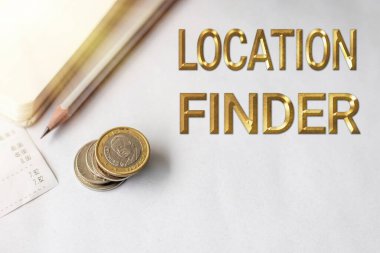 El yazısı metin konum bulucu. Seçili bir yerin adresini bulmak için bir servise yazılmış sözcük. Kalem ve Avro Bozuklukları Alınan Alıntının yanında Boş Not Defteri