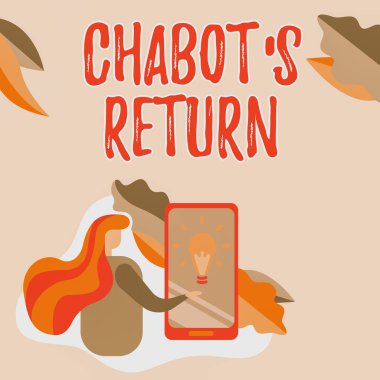 Chabot S 'in Dönüşünü gösteren mesaj işareti. Konuşmanın geri dönüşü için 