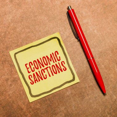 Ekonomik Yaptırımları gösteren ilham. İş Denetleme Cezası Başka bir ülkeye uygulandı Ticaret Savaşı Yeni Kontrat İmzalama Konut Sigortası Anlaşmaları Kredi Anlaşmaları