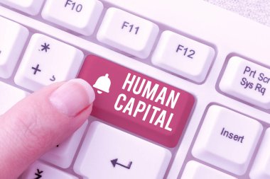 İnsan Sermayesi metni yazılıyor. Somut Kolektif Kaynaklar Yetki Sermaye Eğitimi Günlük Anımsatıcı Notları Yazma, Çevrimiçi Yazma Sunumu Oluşturma