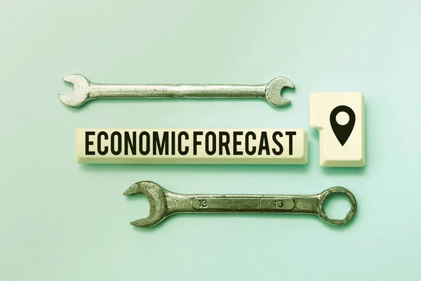 Text showing inspiration Economic Forecast. Internet Concept Process of making predictions about the economy condition Abstract Typing New Antivirus Program, Typing Internet Virus Lists — Stock Photo, Image