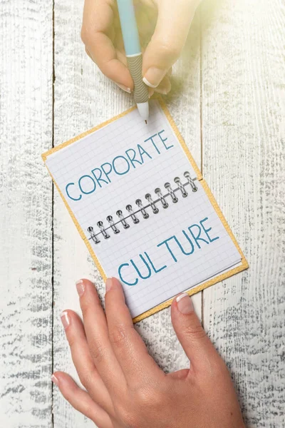 Conceptual caption Corporate Culture. Business idea Beliefs and ideas that a company has Shared values Brainstorming Problems And Solutions Asking Relevant Questions