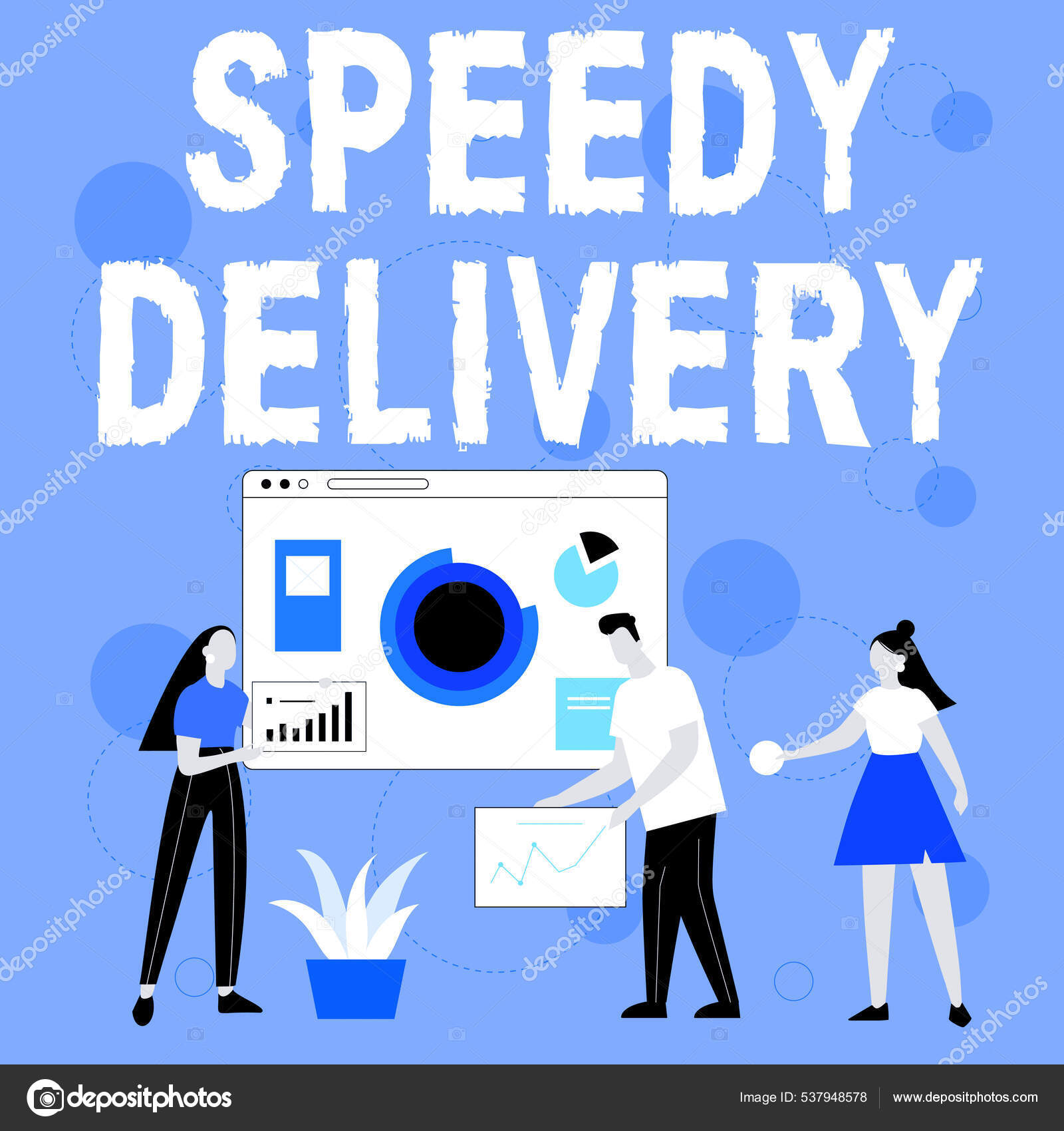 Hand writing sign Speedy Delivery. Internet Concept provide