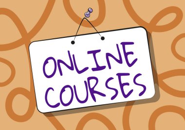 Görüntüleme metinleri çevrimiçi kurslar yazılıyor. İşletme vitrini, Boş Yazma Alanıyla Doldurulmuş Kapı Tabelasında yürütülen bir eğitim programı kazanıyor.