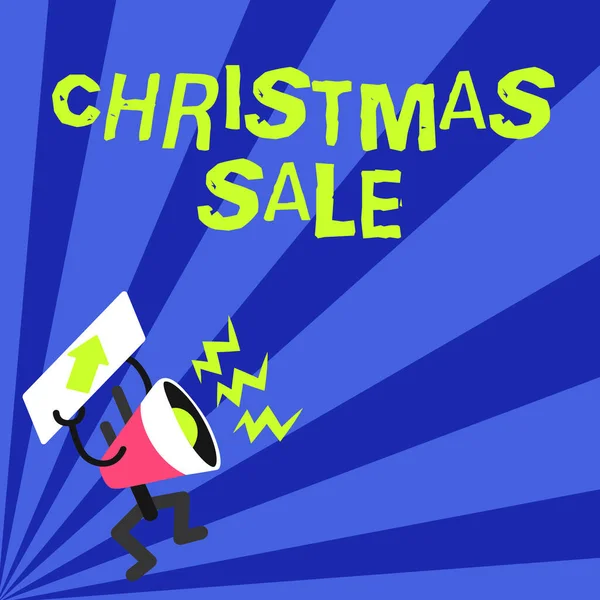 Conceptual display Christmas Sale. Business overview period during which a retailer sells goods at reduced prices -42450 — 图库照片