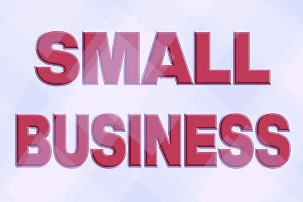 Text sign showing Small Business. Word for an individualowned business known for its limited size Line Illustrated Backgrounds With Various Shapes And Colours. — Stock Photo, Image