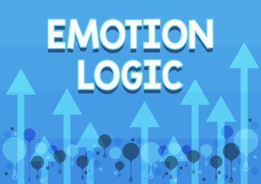 Duygusal Mantık kavramsal gösterimi. İş yaklaşımı Kalp ya da Beyin Ruhu ya da Zeka Karmaşası Eşit Denge Gösterimi Gökyüzüne doğru süzülen Uzun Oklar