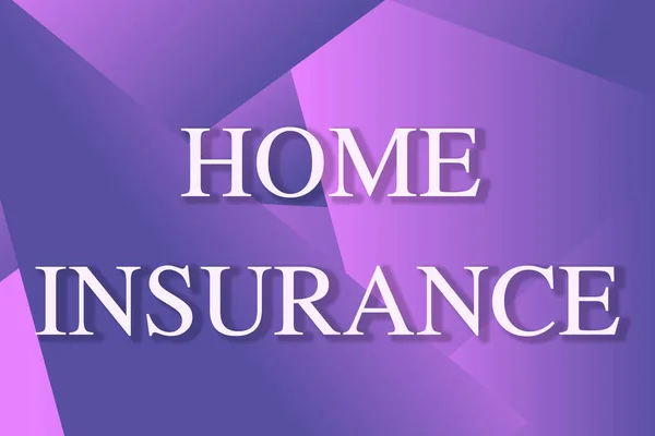 Handwriting text Home Insurance. Business showcase Covers looses and damages and on accidents in the house Line Illustrated Backgrounds With Various Shapes And Colours. — Stock Photo, Image