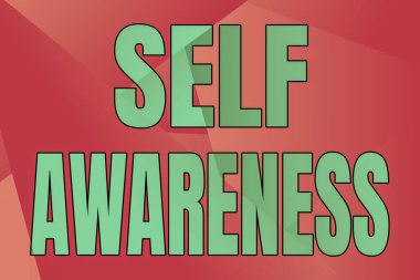 El yazısı, kişisel farkındalık. Bir kişinin iş dünyasındaki farkındalığı, farklı şekil ve renklere sahip bir olaya ya da olaylara yönelik..