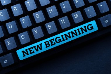 El yazısı işareti Yeni Başlangıç. İşletme Genel Görünümü Farklı Kariyer veya gayret Yeniden Başlangıç Kelime İşleme Programı Fikirlerini Yenileme, Günlük Güncelleme Güncelleme Güncelleme Konsepti