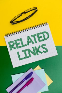 Kavramsal Görünüm İlişkili Bağlantılar Web Sayfası Çapraz referans sitesi içinde İnternet Konsepti Bağlantılar Hiper Bağlantılar Parlak Okul Malzemeleri, Öğretim Öğrenme Koleksiyonları, Yazma Araçları,