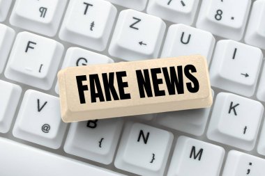 Kavramsal gösterim sahte haber. İş fikri yanlış bilgi, özgün haber olma kisvesi altında çevrimiçi mesaja cevap verme, daktilo yazma ve İnternet Mektupları gönderme