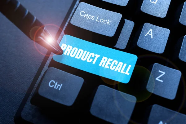 Inspiration showing sign Product Recall. Concept meaning Request by a company to return the product due to some issue Abstract Sending Multiple Messages Online, Typing Group Lessons