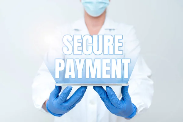Inspiration showing sign Secure Payment. Word Written on Security of Payment refers to ensure of paid even in dispute Demonstrating Medical Techology Presenting New Scientific Discovery