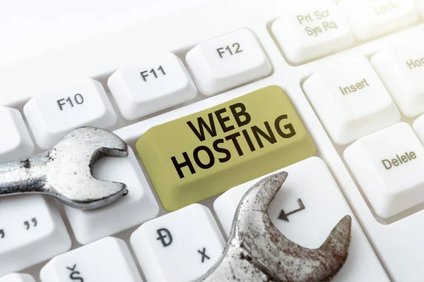 Handwriting text Web Hosting. Business concept business allowing access to a server to store data in a website Connecting With Online Friends, Making Acquaintances On The Internet