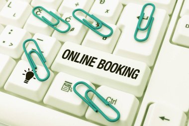 Online Rezervasyon sunan metin başlığı. İnternet Konsept Rezervasyonu İnternet Otel konaklama bileti Yayınevi Yazılı Fantezi Kısa Hikayesi, Yazılı Online Memorandum