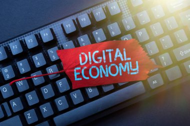 Kavramsal başlık Dijital Ekonomi. Çevrimiçi Araştırma Metni Analizi Yazan, Kaydedilmiş Ses E- postası Kopyalanan dünya çapında ekonomik faaliyetler ve teknolojiler ağı