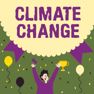 El yazısı işareti İklim Değişikliği. Bölgenin ortalama hava durumuna ilişkin beklenen değişimin sözcüğü - 42426