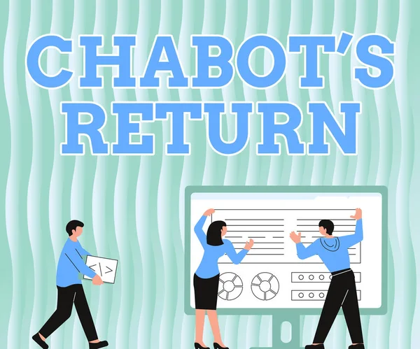 El yazısı Chabot S Dönüşü. Sohbetin geri dönüşü için İşitsel ya da metin metodu üzerinden Meslektaşlar Tablo Çizimi Grafik Çizelgesinin yanında duran