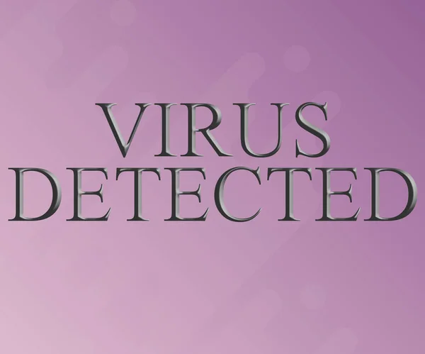 Handwriting text Virus Detected. Conceptual photo a computer program used to prevent and remove malware Line Illustrated Backgrounds With Various Shapes And Colours. — Fotografia de Stock
