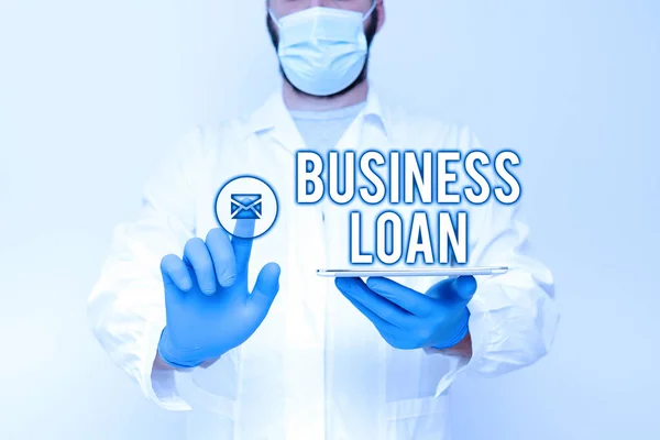 Scrivere la visualizzazione del testo Business Loan. Business concept Mutuo ipotecario Assistenza finanziaria Anticipazioni in contanti Debito Dimostrare Tecnologia Medica, Presentando Nuova Scoperta Scientifica — Foto Stock